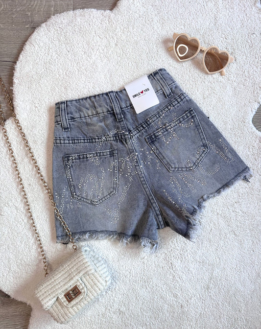 Short - sparkling grey