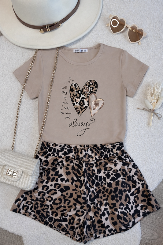 Leopard print set
