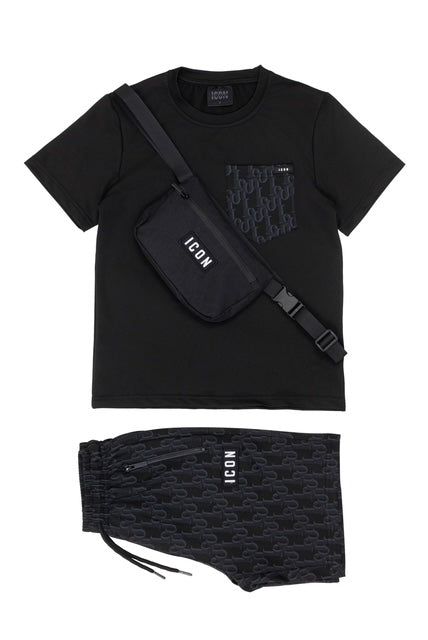 Icon set + tasje - zwart