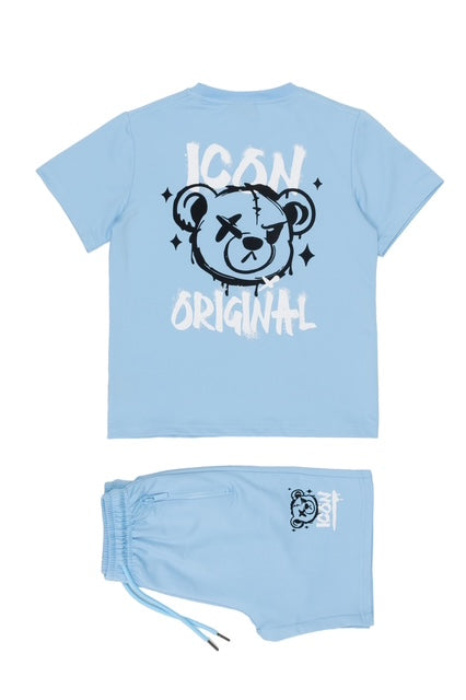 Icon bear set - blauw