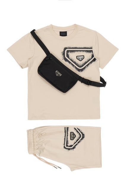 Icon set + tasje - beige