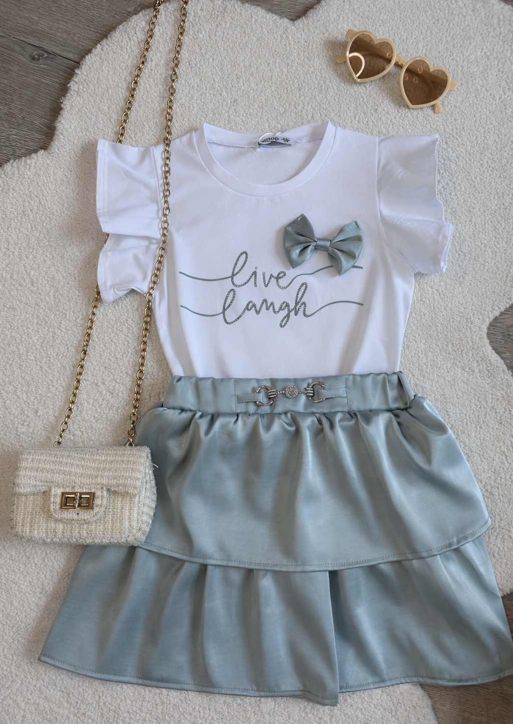 Shirt with skirt - mint