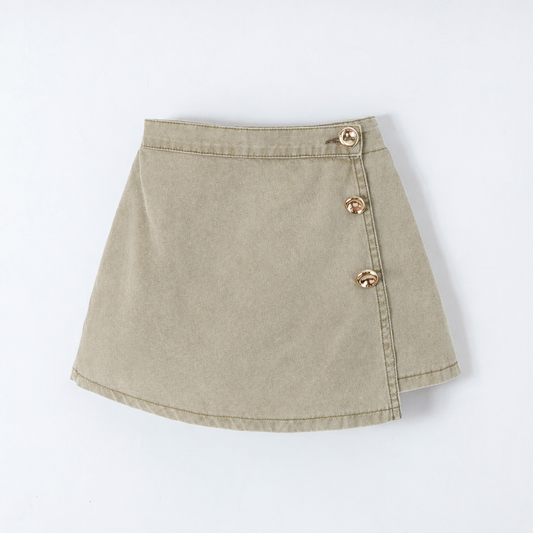 Skort - button beige