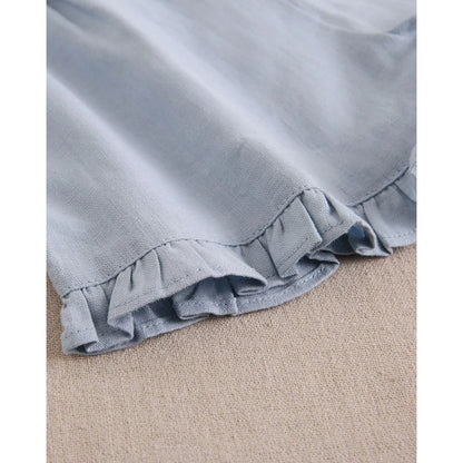 Ruffled pants - blue