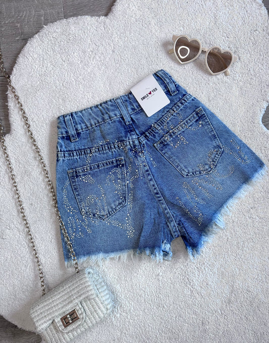 Short - sparkling jeans
