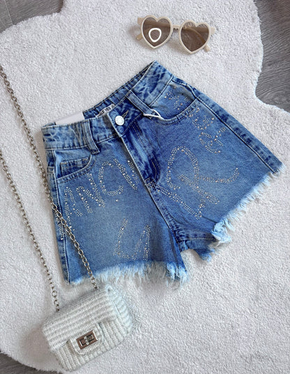 Short - sparkling jeans