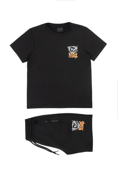 Icon bear set - zwart