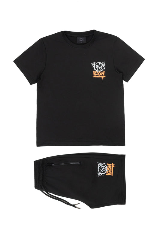 Icon bear set - zwart