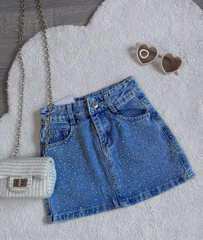 Rokje - denim sparkle