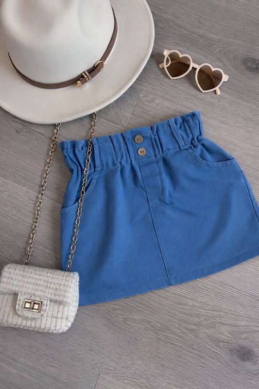 Blue denim rok