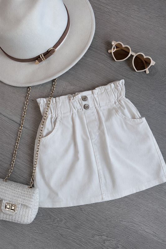 White denim rok