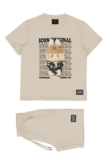 Icon set - beige