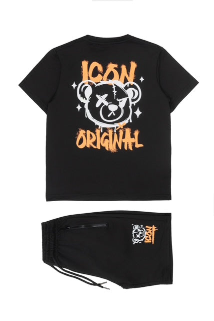 Icon bear set - zwart