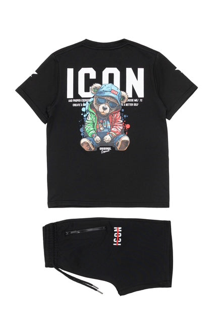 Icon bear set - zwart