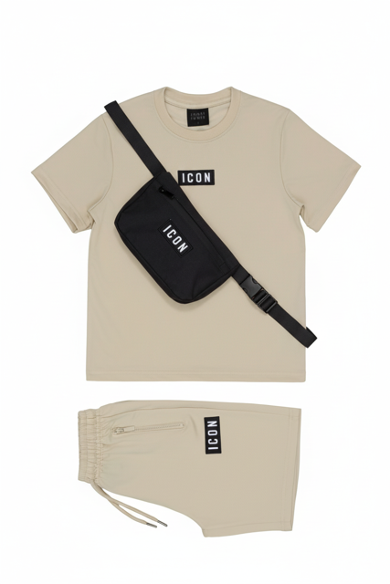 Icon basic + tasje - beige