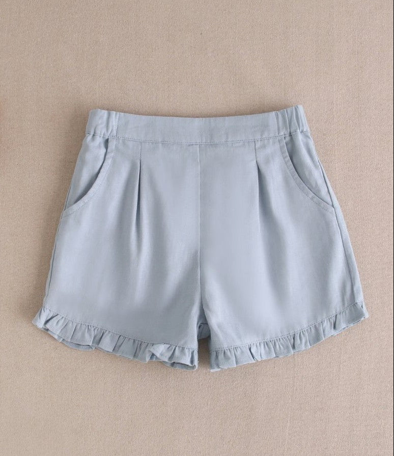 Ruffled pants - blue